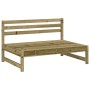 Zentrales Gartensofa aus imprägniertem Kiefernholz 120x80 cm von , Modulare Sofas für den Außenbereich - Ref: Foro24-825708, ...