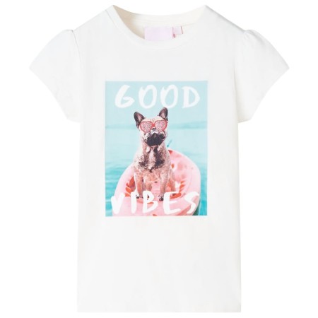 Camiseta infantil color crudo 140 de , Camisetas para niños - Ref: Foro24-11223, Precio: 9,99 €, Descuento: %