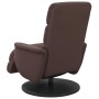 Sillón reclinable masaje con reposapiés cuero sintético marrón de , Sillones - Ref: Foro24-356726, Precio: 278,35 €, Descuent...