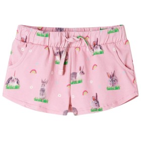 Children's shorts with light pink drawstring 116 by , kids pants - Ref: Foro24-10961, Price: 9,99 €, Discount: %