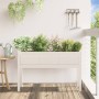 Planter with solid white pine wood legs 110x31x70 cm by , Pots and planters - Ref: Foro24-837566, Price: 75,96 €, Discount: %