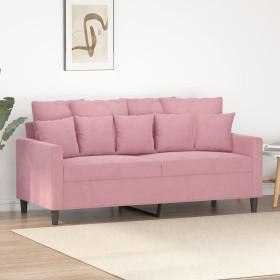 Sofá de 2 plazas terciopelo rosa 140 cm de , Sofás - Ref: Foro24-359306, Precio: 240,99 €, Descuento: %