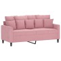 Sofá de 2 plazas terciopelo rosa 140 cm de , Sofás - Ref: Foro24-359306, Precio: 241,10 €, Descuento: %