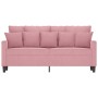 Sofá de 2 plazas terciopelo rosa 140 cm de , Sofás - Ref: Foro24-359306, Precio: 241,10 €, Descuento: %