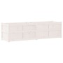 Jardinera de madera maciza de pino blanca 180x50x50 cm de , Maceteros y jardineras - Ref: Foro24-837505, Precio: 161,79 €, De...