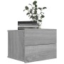 Sonoma gray plywood bedside table 40x30x30 cm by vidaXL, Nightstands - Ref: Foro24-815413, Price: 33,20 €, Discount: %