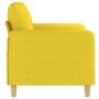 Sofá de 2 plazas de tela amarillo claro 120 cm de , Sofás - Ref: Foro24-359475, Precio: 222,02 €, Descuento: %