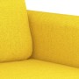 Sofá de 2 plazas de tela amarillo claro 120 cm de , Sofás - Ref: Foro24-359475, Precio: 222,02 €, Descuento: %