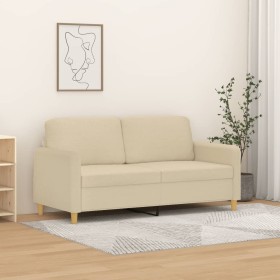 2-seater cream fabric sofa 140 cm by , Sofas - Ref: Foro24-359480, Price: 231,99 €, Discount: %