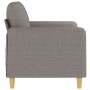 2-seater sofa in taupe gray fabric 120 cm by , Sofas - Ref: Foro24-359477, Price: 233,89 €, Discount: %