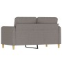 2-seater sofa in taupe gray fabric 120 cm by , Sofas - Ref: Foro24-359477, Price: 233,89 €, Discount: %