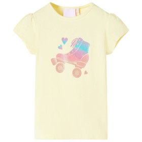 Camiseta infantil amarillo suave 128 de , Camisetas para niños - Ref: Foro24-10582, Precio: 8,99 €, Descuento: %