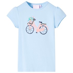 Light blue children's t-shirt 92 by , Kids T-shirts - Ref: Foro24-11074, Price: 9,99 €, Discount: %