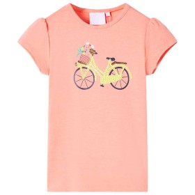 Korallenfarbenes Kinder-T-Shirt 92 von , Kinder-T-Shirts - Ref: Foro24-11069, Preis: 9,99 €, Rabatt: %