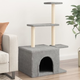 Cat scratching post with light gray sisal posts 110 cm by , Cat furniture - Ref: Foro24-172104, Price: 37,85 €, Discount: %