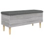 Sonoma gray engineered wood storage bench 102x42x46 cm by , Benches for halls and storage - Ref: Foro24-835087, Price: 91,71 ...