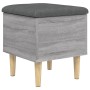 Sonoma gray engineered wood storage bench 42x42x46 cm by , Benches for halls and storage - Ref: Foro24-835066, Price: 53,52 €...