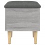 Sonoma gray engineered wood storage bench 42x42x46 cm by , Benches for halls and storage - Ref: Foro24-835066, Price: 53,52 €...