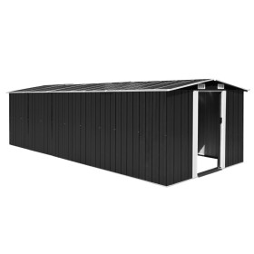 Anthracite metal garden shed 257x580x181 cm by vidaXL, Sheds - Ref: Foro24-143354, Price: 661,76 €, Discount: %