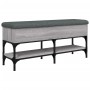 Sonoma gray engineered wood shoe bench 102x32x45 cm by , Benches for halls and storage - Ref: Foro24-835180, Price: 82,52 €, ...