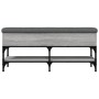 Sonoma gray engineered wood shoe bench 102x32x45 cm by , Benches for halls and storage - Ref: Foro24-835180, Price: 82,52 €, ...