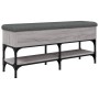 Sonoma gray engineered wood shoe bench 102x32x45 cm by , Benches for halls and storage - Ref: Foro24-835180, Price: 82,52 €, ...