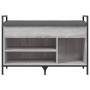 Banco zapatero madera de ingeniería gris Sonoma 85,5x32x57,5 cm de , Bancos para recibidores y almacenamiento - Ref: Foro24-8...