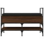 Shoe bench engineered wood oak brown 85.5x42x57.5cm by , Benches for halls and storage - Ref: Foro24-835233, Price: 84,02 €, ...