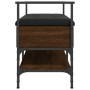 Shoe bench engineered wood oak brown 85.5x42x57.5cm by , Benches for halls and storage - Ref: Foro24-835233, Price: 84,02 €, ...