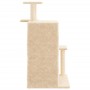 Rascador para gatos con postes de sisal color crema 97 cm de , Mobiliario para gatos - Ref: Foro24-172112, Precio: 40,47 €, D...