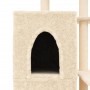 Rascador para gatos con postes de sisal color crema 97 cm de , Mobiliario para gatos - Ref: Foro24-172112, Precio: 40,47 €, D...