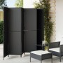 6-panel black synthetic rattan screen by , Room dividers - Ref: Foro24-365352, Price: 255,27 €, Discount: %