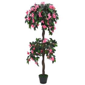 Planta artificial azalea con maceta 155 cm verde y rosa de vidaXL, Flora artificial - Ref: Foro24-245951, Precio: 69,07 €, De...