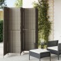 5-panel gray synthetic rattan screen by , Room dividers - Ref: Foro24-365350, Price: 222,25 €, Discount: %