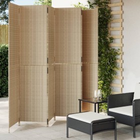 6-teiliger beigefarbener Sichtschutz aus synthetischem Rattan von , Raumteiler - Ref: Foro24-365371, Preis: 246,91 €, Rabatt: %