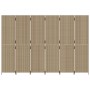 Biombo de 6 paneles ratán sintético beige de , Divisores de ambientes - Ref: Foro24-365371, Precio: 246,91 €, Descuento: %