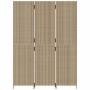 Biombo de 3 paneles ratán sintético beige de , Divisores de ambientes - Ref: Foro24-365359, Precio: 174,39 €, Descuento: %