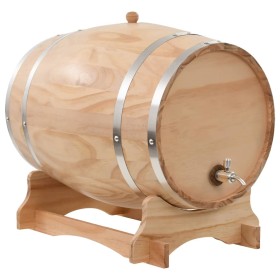 Wine barrel with tap solid pine wood 35 L by vidaXL, wine production - Ref: Foro24-50682, Price: 156,99 €, Discount: %