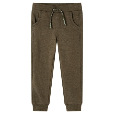 Pantalón de chándal infantil caqui mélange 116 de , Pantalones de niños - Ref: Foro24-12746, Precio: 10,38 €, Descuento: %