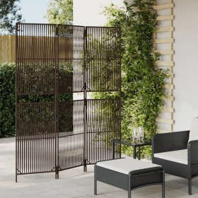 Brown synthetic rattan 3-panel screen by , Room dividers - Ref: Foro24-365373, Price: 92,99 €, Discount: %