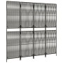 Gray synthetic rattan 4-panel screen by , Room dividers - Ref: Foro24-365378, Price: 119,39 €, Discount: %