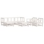 Garden furniture set 7 pieces solid white pine wood by , Garden sets - Ref: Foro24-3186215, Price: 414,99 €, Discount: %