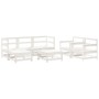 Garden furniture set 7 pieces solid white pine wood by , Garden sets - Ref: Foro24-3186243, Price: 484,42 €, Discount: %