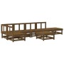 Garden furniture set 7 pieces solid honey brown pine wood by , Garden sets - Ref: Foro24-3186511, Price: 400,44 €, Discount: %