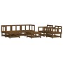 Gartenmöbel-Set 7-teilig aus massivem honigbraunem Kiefernholz von , Gartensets - Ref: Foro24-3186217, Preis: 428,22 €, Rabat...