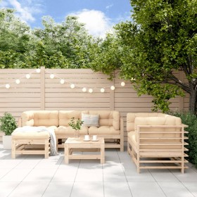 Garden furniture set 7 pieces solid pine wood by , Garden sets - Ref: Foro24-3186193, Price: 403,99 €, Discount: %