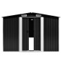 Metal garden shed in anthracite color, 257x392x181 cm by vidaXL, Sheds - Ref: Foro24-143346, Price: 517,66 €, Discount: %