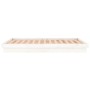 Estructura de cama con LED madera maciza blanca 180x200 cm de , Camas y somieres - Ref: Foro24-819988, Precio: 181,37 €, Desc...