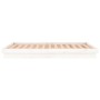 Estructura de cama con LED madera maciza blanca 160x200 cm de , Camas y somieres - Ref: Foro24-819983, Precio: 171,77 €, Desc...