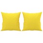 2-seater sofa with light yellow fabric cushions 140 cm by , Sofas - Ref: Foro24-3200914, Price: 238,45 €, Discount: %